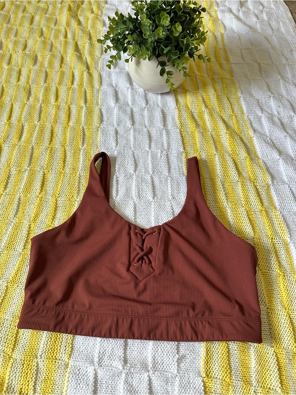 JoyLab Rust Brown Active Top